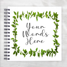 Personalised Vine Border A3/A4/A5/Square Travel Holiday Scrapbook, Memory, Photo Album, Floral