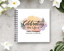 Personalised Celebrating the Life of A3/A4/A5 Scrapbook, Photo Album, Guest Book, Memory Book, Special Gift