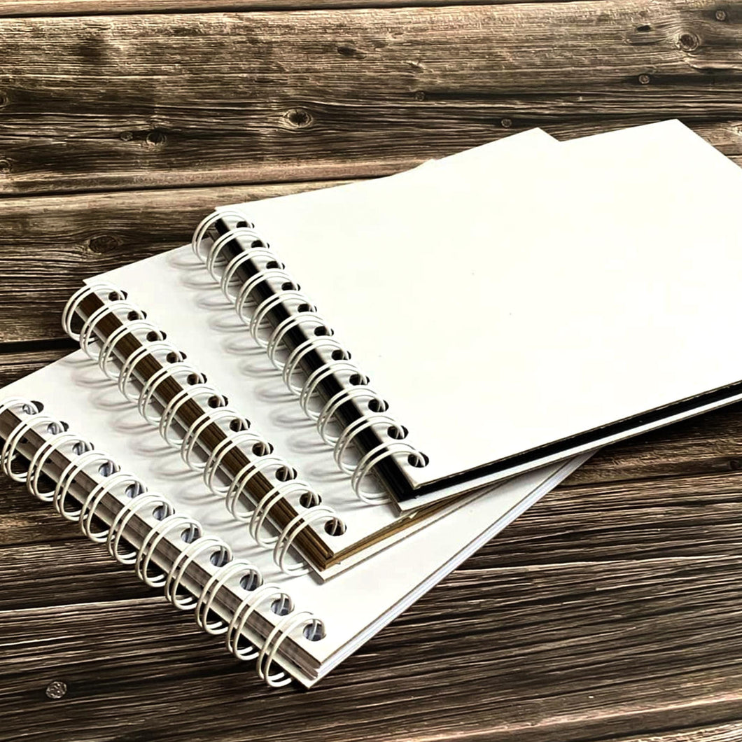Blank White Bind Scrapbook A5 A4 A3, Photo Album, Guest Book, Sketchbook, Display Book, Card Pages, White Black Kraft Brown, Landscape