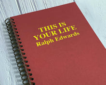 Red Personalised This Is Your Life Memory Book, A4, Scrapbook, Photo Album, Personalised Gift, Portrait