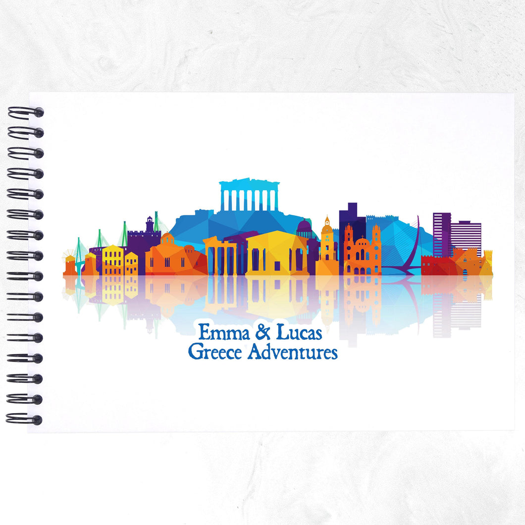 Personalised Greece A3/A4/A5/Square Travel Holiday Scrapbook, Memory, Photo Album
