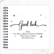 Personalised Good Luck A3/A4/A5/Square, Scrapbook, Photo Album, Book, Memories, New Job, Retirement
