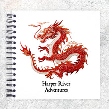 Personalised Red Dragon A3/A4/A5/Square Scrapbook, Memory, Photo Album, Sketchbook, Travel Journal