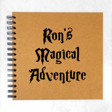 Personalised A3/A4/A5/Square Magic Wizard Scrapbook Photo Album, Memory Gift, World, Spell Book, Adventure Photo Album