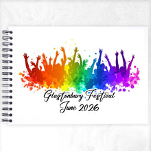 Personalised Party Festival A5/A4/A3/Square Scrapbook, Photo Album, Guest Book, Memory Book, Birthday, Celebration, Disco, Rave, Concert