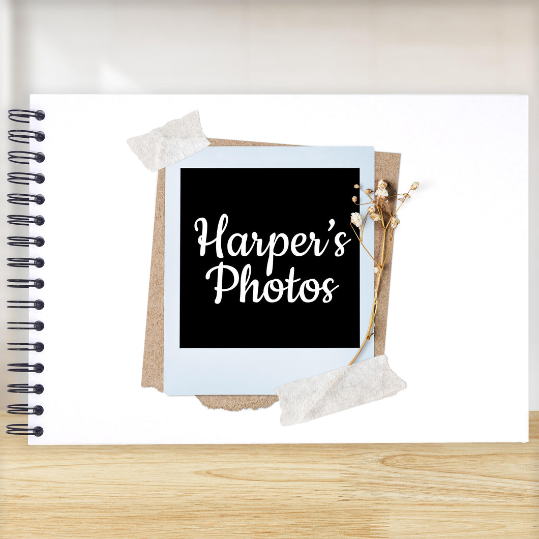 Personalised Polaroid Photos A5/A4/A3/Square Scrapbook, Photo Album, Memory Book, Guest Book, Wedding, Birthday, Celebration