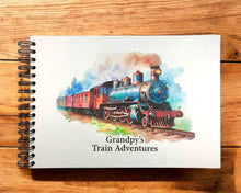 Personalised Steam Train A5/A4/A3/Square Scrapbook, Photo Album, Guest Book, Memory Book