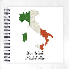 Personalised Flag Country Shape Outline Border Travel Holiday Scrapbook, Memory, Photo Album, Journal