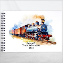 Personalised Steam Train A5/A4/A3/Square Scrapbook, Photo Album, Guest Book, Memory Book