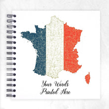 Personalised Flag Country Shape Outline Border Travel Holiday Scrapbook, Memory, Photo Album, Journal