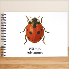 Personalised Ladybird A5/A4/A3/Square Scrapbook, Photo Album, Memory Book, Guest Book, Wedding, Birthday, Celebration, Adventure, Kids