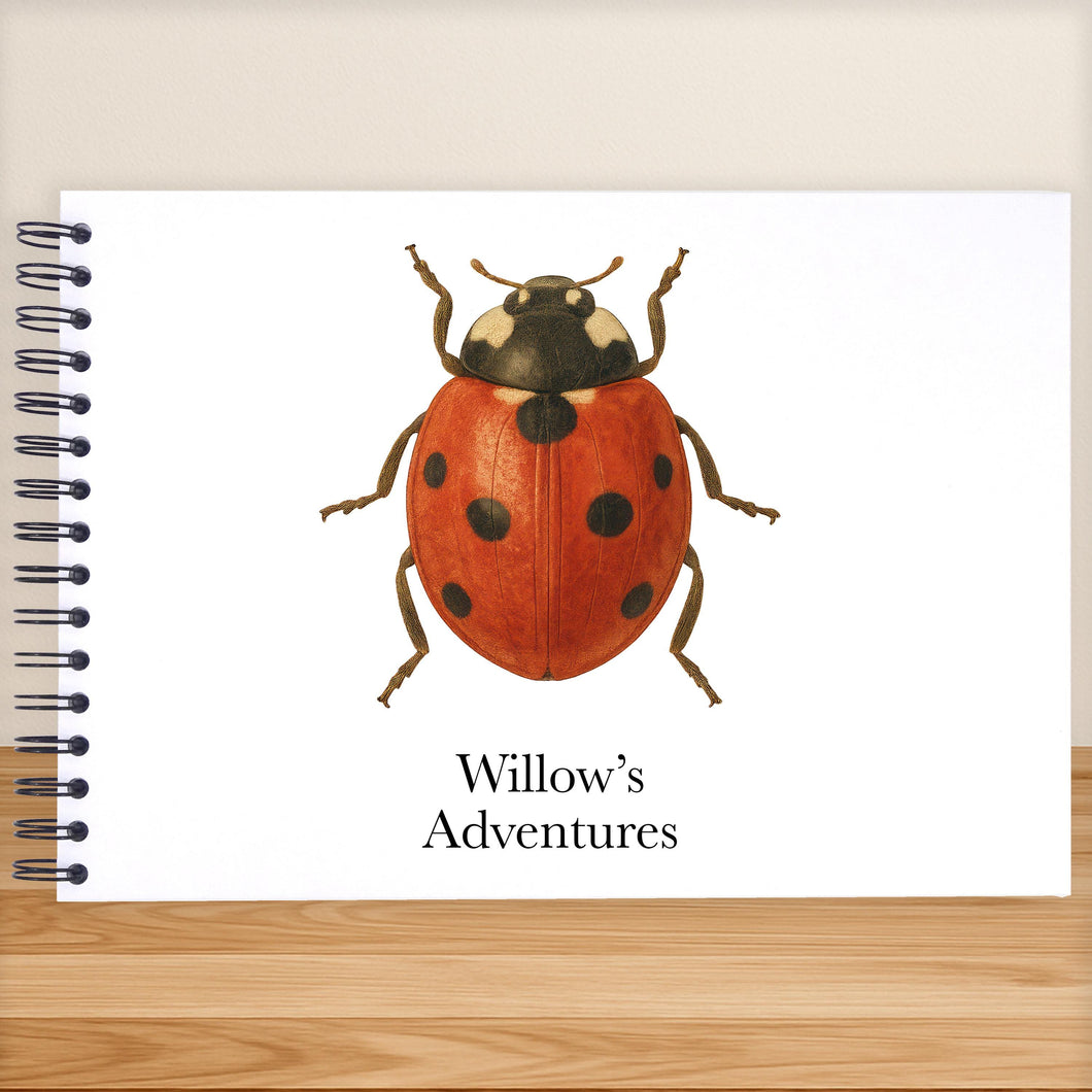 Personalised Ladybird A5/A4/A3/Square Scrapbook, Photo Album, Memory Book, Guest Book, Wedding, Birthday, Celebration, Adventure, Kids