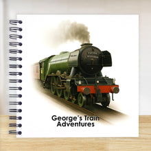 Personalised Flying Scotsman Train A5/A4/A3/Square Scrapbook, Photo Album, Guest Book, Memory Book