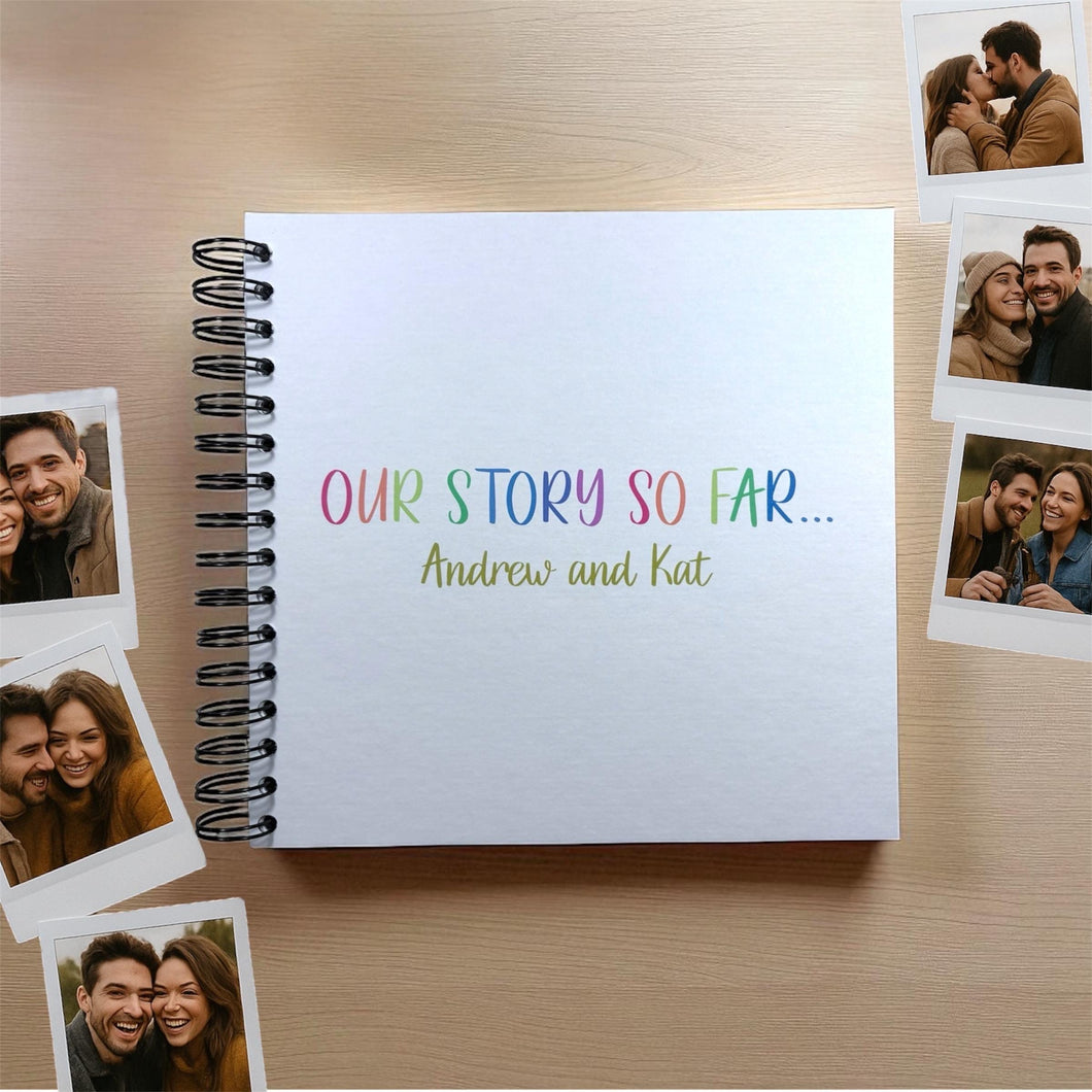 Personalised Our Story So Far... A5/A4/A3/Square Scrapbook, Photo Album, Guest Book, Memory Book, Gift