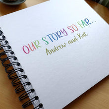 Personalised Our Story So Far... A5/A4/A3/Square Scrapbook, Photo Album, Guest Book, Memory Book, Gift