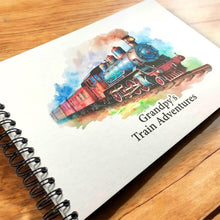 Personalised Steam Train A5/A4/A3/Square Scrapbook, Photo Album, Guest Book, Memory Book