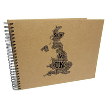 Personalised A3/A4/A5/ Travel Holiday Scrapbook, Photo Album, EU, USA, Australia