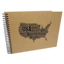 Personalised A3/A4/A5/ Travel Holiday Scrapbook, Photo Album, EU, USA, Australia