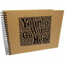 Personalised Word A3/A4/A5/Square Art Scrapbook, Photo Album, Guestbook, Gift