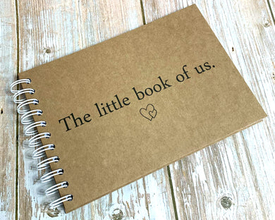 The Little Book of Us, Scrapbook Photo Album, Couples, White Card Pages, Boyfriend Girlfriend