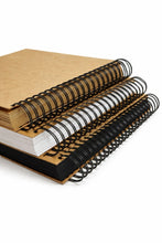 BIG Book 100 sheets, A3 Square Scrapbook Photo Album, Personalised Front Cover, Black Kraft Brown White Card Sheets