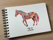 Personalised Patchwork Horse A5/A4/A3/Square Scrapbook, Photo Album, Guest Book, Memory Book