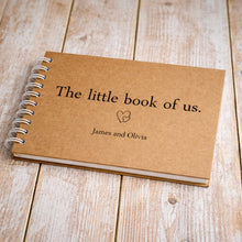 Personalised The Little Book of Us, Scrapbook Photo Album, Couples, White Card Pages, Boyfriend Girlfriend