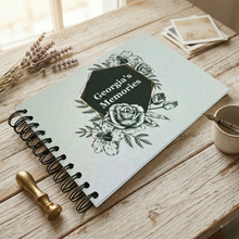 Personalised Black Flowers A3/A4/A5 Scrapbook, Photo Album, Guest Book, Memory Book, Event Gift