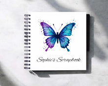 Personalised Blue Butterfly Scrapbook A3/A4/A5/Square Scrapbook, Memory, Photo Album