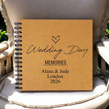 Personalised A5/Square/A4/A3 Our Wedding Day Memories Scrapbook, Photo Album, Journal, Gift