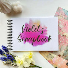 Personalised Pink Star Paint A3/A4/A5 Scrapbook, Photo Album, Guest Book, Memory Book