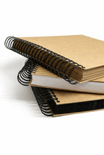 BIG Book 100 sheets, A3 Square Scrapbook Photo Album, Personalised Front Cover, Black Kraft Brown White Card Sheets