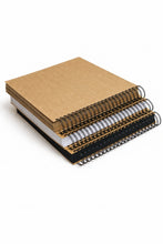 BIG Book 100 sheets, A3 Square Scrapbook Photo Album, Personalised Front Cover, Black Kraft Brown White Card Sheets