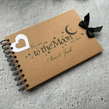 Personalised Kraft Scrapbook A5 A4 'I Love You to the Moon and Back', Photo Album, Keepsake