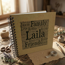 Personalised Word A3/A4/A5/Square Art Scrapbook, Photo Album, Guestbook, Gift