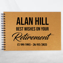 Personalised A5/Square/A4/A3 Company Retirement Farewell Book, Scrapbook, Photo Album, Gift