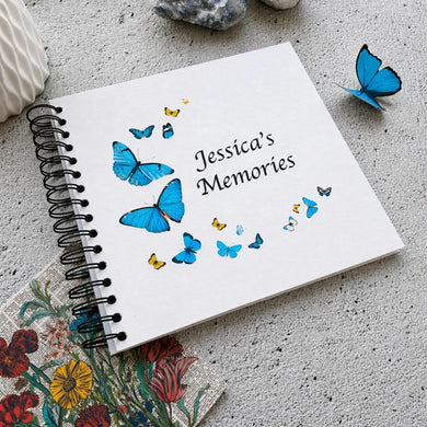 Personalised Butterfly Surround A3/A4/A5 Scrapbook, Photo Album, Guest Book, Travel Memory Book