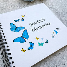 Personalised Butterfly Surround A3/A4/A5 Scrapbook, Photo Album, Guest Book, Travel Memory Book