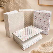 Hearts 100 Photos Album Sleeves, 6x4 inch Photos, Hard Cased, Recycled Covers, Plastic Slip In Pockets Book
