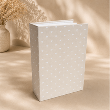 Hearts 100 Photos Album Sleeves, 6x4 inch Photos, Hard Cased, Recycled Covers, Plastic Slip In Pockets Book