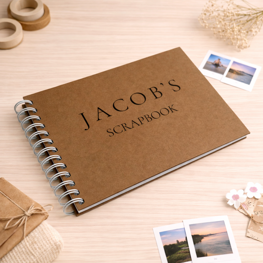 Personalised Name-Scrapbook A5/A4/A3/Square Photo Album Guest Book
