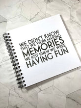 Quote A3/A4/A5 Making Memories, Scrapbook, Photo Album, Memory Book, Memory Book