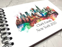 Personalised New York Paint A3/A4/A5/Square Travel Holiday Scrapbook, Memory, Photo Album, USA, America