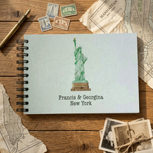 Personalised Statue of Liberty New York A3/A4/A5 Scrapbook, Photo Album, Guest Book, Travel Memory Book