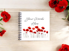 Personalised Poppy A5/A4/A3/Square Scrapbook, Photo Album, Guest Book, Memory Book, Gift