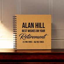 Personalised A5/Square/A4/A3 Company Retirement Farewell Book, Scrapbook, Photo Album, Gift