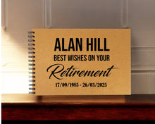 Personalised A5/Square/A4/A3 Company Retirement Farewell Book, Scrapbook, Photo Album, Gift