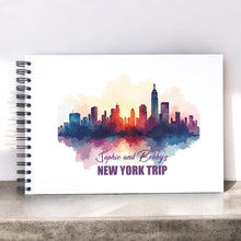 Personalised Purple/Blue NEW YORK A3/A4/A5/Square Travel Holiday Scrapbook, Memory, Photo Album