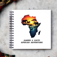 Personalised Africa A3/A4/A5 Scrapbook, Photo Album, Guest Book, Memory Book, Special Gift