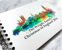 Personalised London Paint A3/A4/A5/Square Travel Holiday Scrapbook, Memory, Photo Album, England, UK